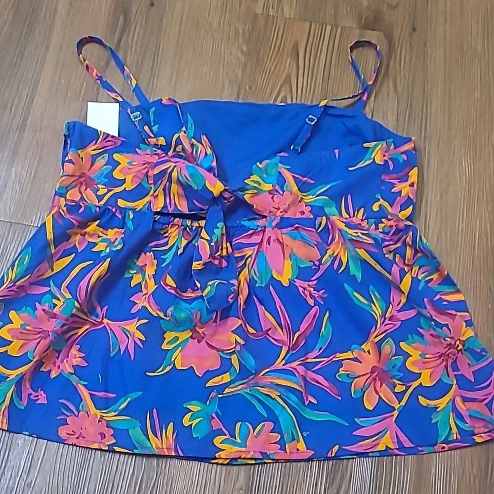 J. Crew Blue Floral‎ Camisole for women NEW.